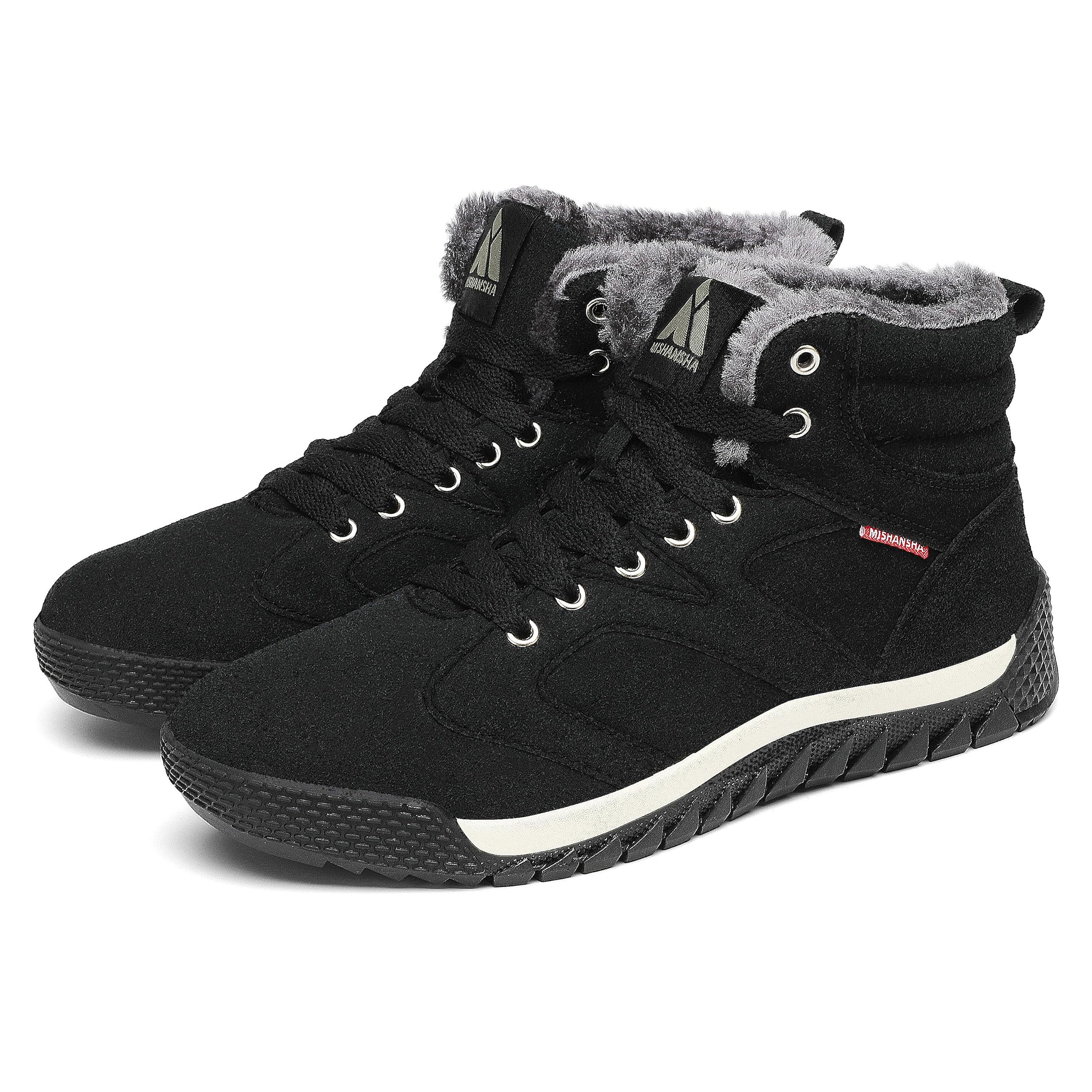 Mishansha Bottes de Hiver Homme Femme Chaud Antidérapant Chaussures de Neige Taille 36-48 EU