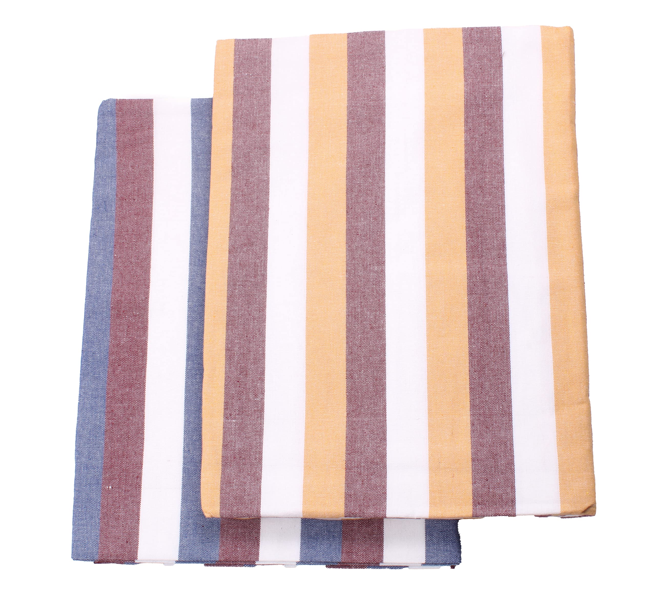 THARUNSHA ELITE Single Size Light Weight Pure Cotton Blanket for Daily Use/Soft Bedsheet/Top Sheet/Throw Blanket Set of 2 (Blue White Maroon-Maroon Yellow White) (B0BVVYRNF6) Amazon Price History, Amazon Price Tracker