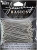 Cousin Jewelry Basics Eye Pin, Silver, 180-Piece