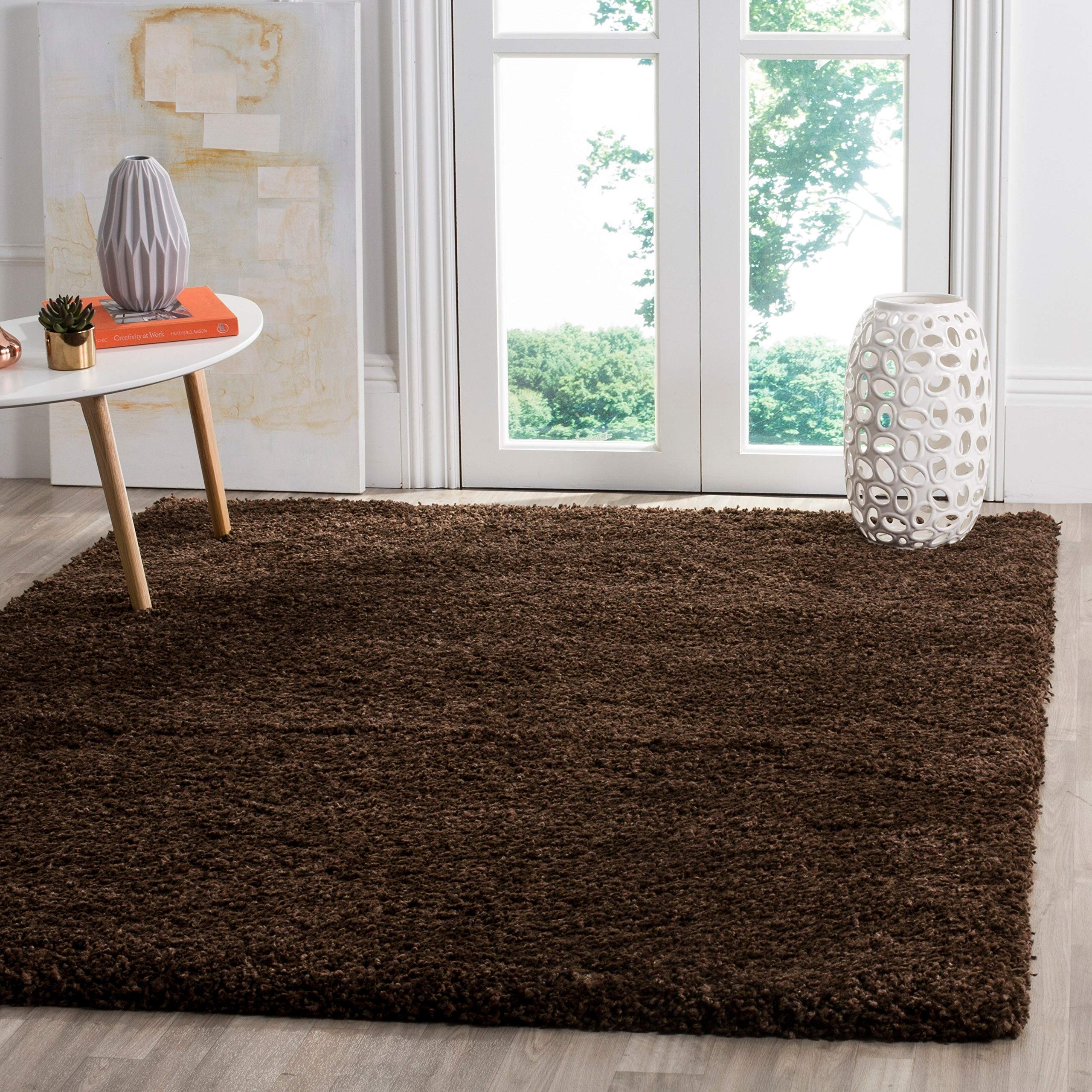 Microfiber Shag Rugs - Beige & Ivory -26