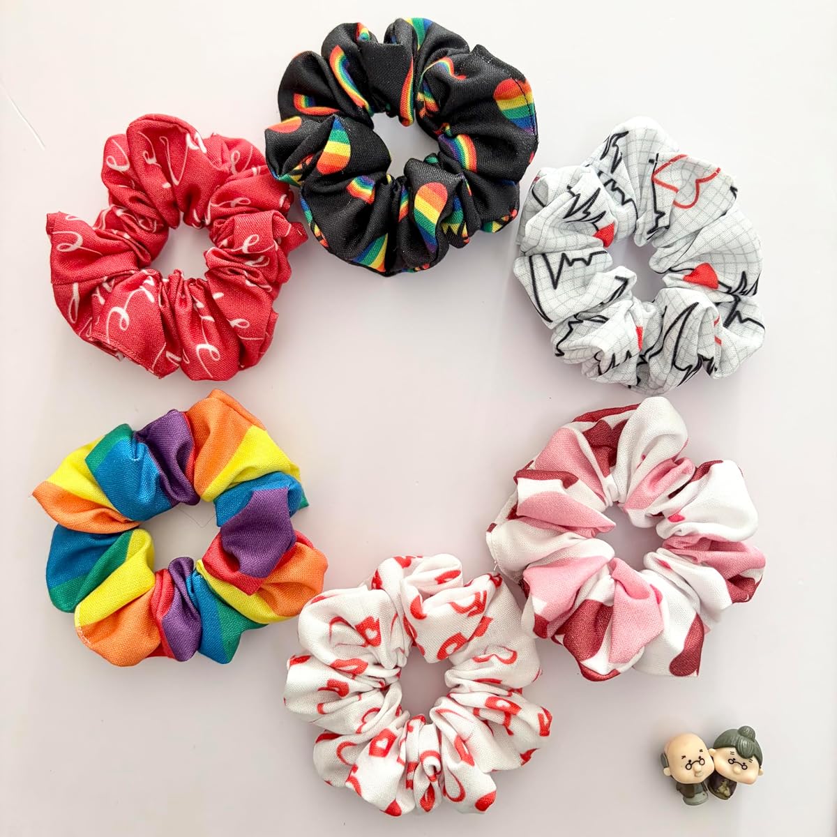 RedBerry Cuddle Scrunchie Set | Stylish Hair Ties for Women & Girls | Anti Hair