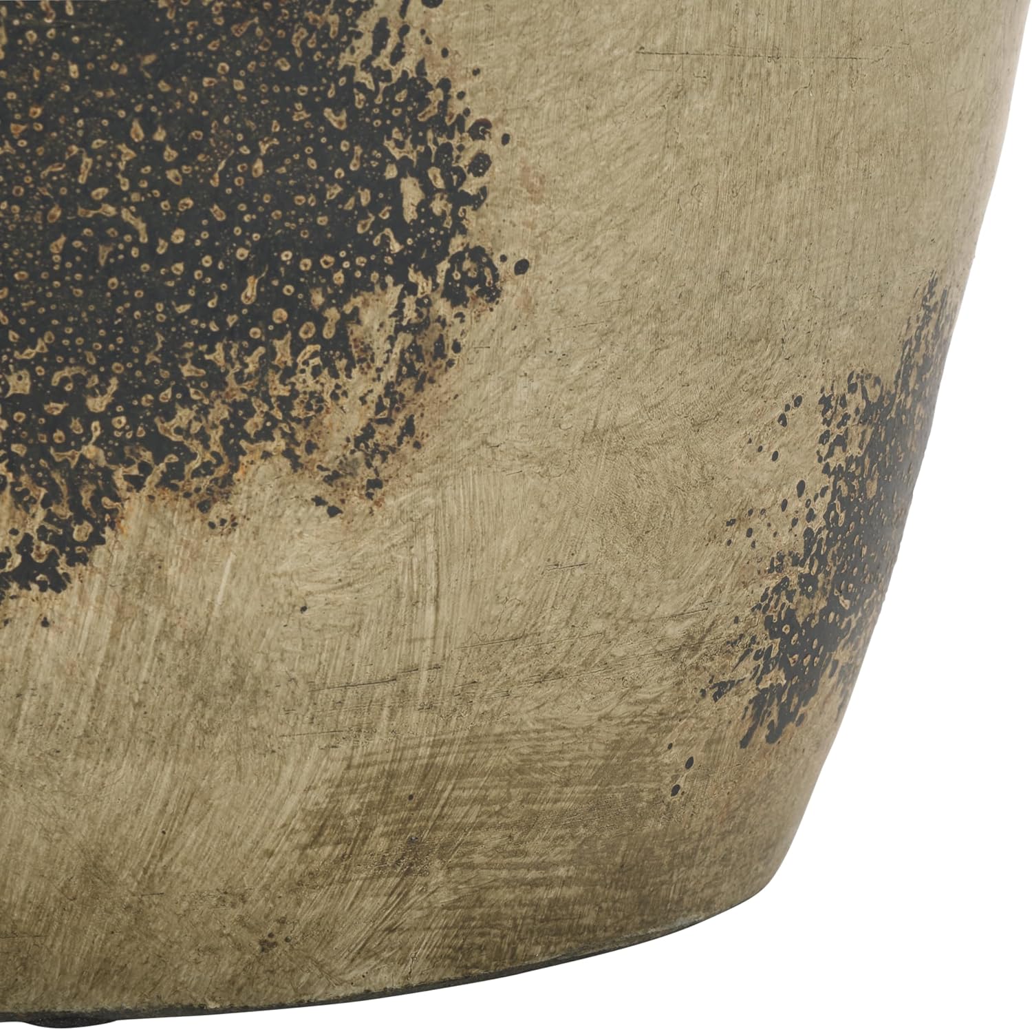 SAFAVIEH Home Collection Rhodes Terracotta Urn Vase Set of 2 – Weathered Grey Finish, Rustic Decorative Accent for Entryways, Shelves, or Mantels