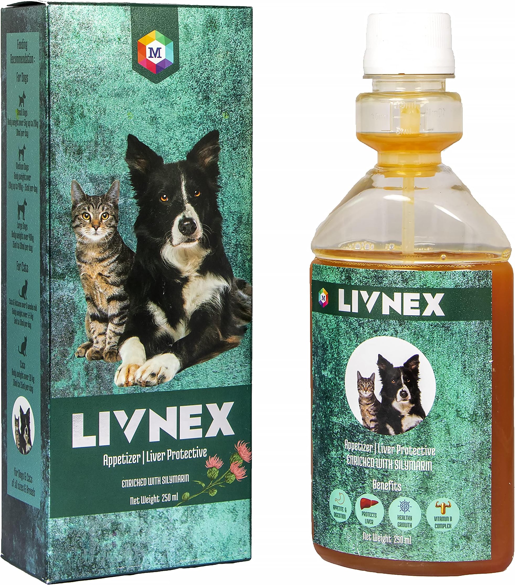 Medfly Healthcare LivNex Syrup for Digestion and Absorption of Food for Dogs and Cats (250 ml)