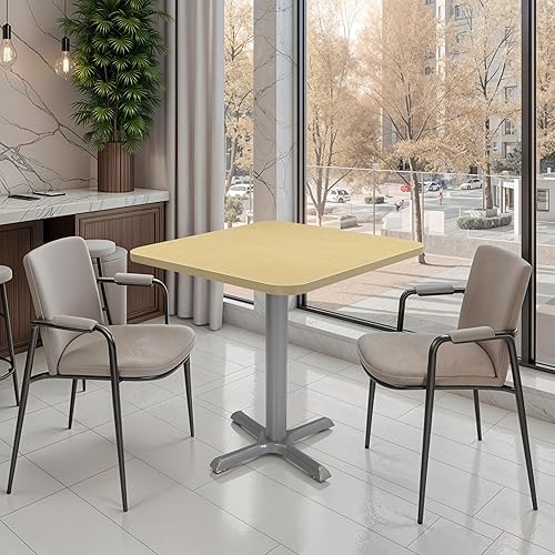 Miniatura 50 de Factory Direct Partners 13376-282 Mesa cuadrada de café bistró de 30 x 30 pulgadas; moderna mesa de comedor, café, mesa de cóctel para espacios