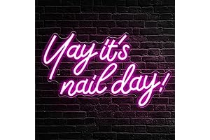 Kavaas Yay It's Nail Day Neon Sign: Illuminate Your Nail Haven