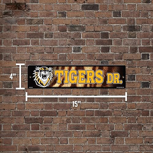 Vista 256 de Rico Industries Letrero de plástico de la NCAA de plástico de 4 x 16 pulgadas Alternativo