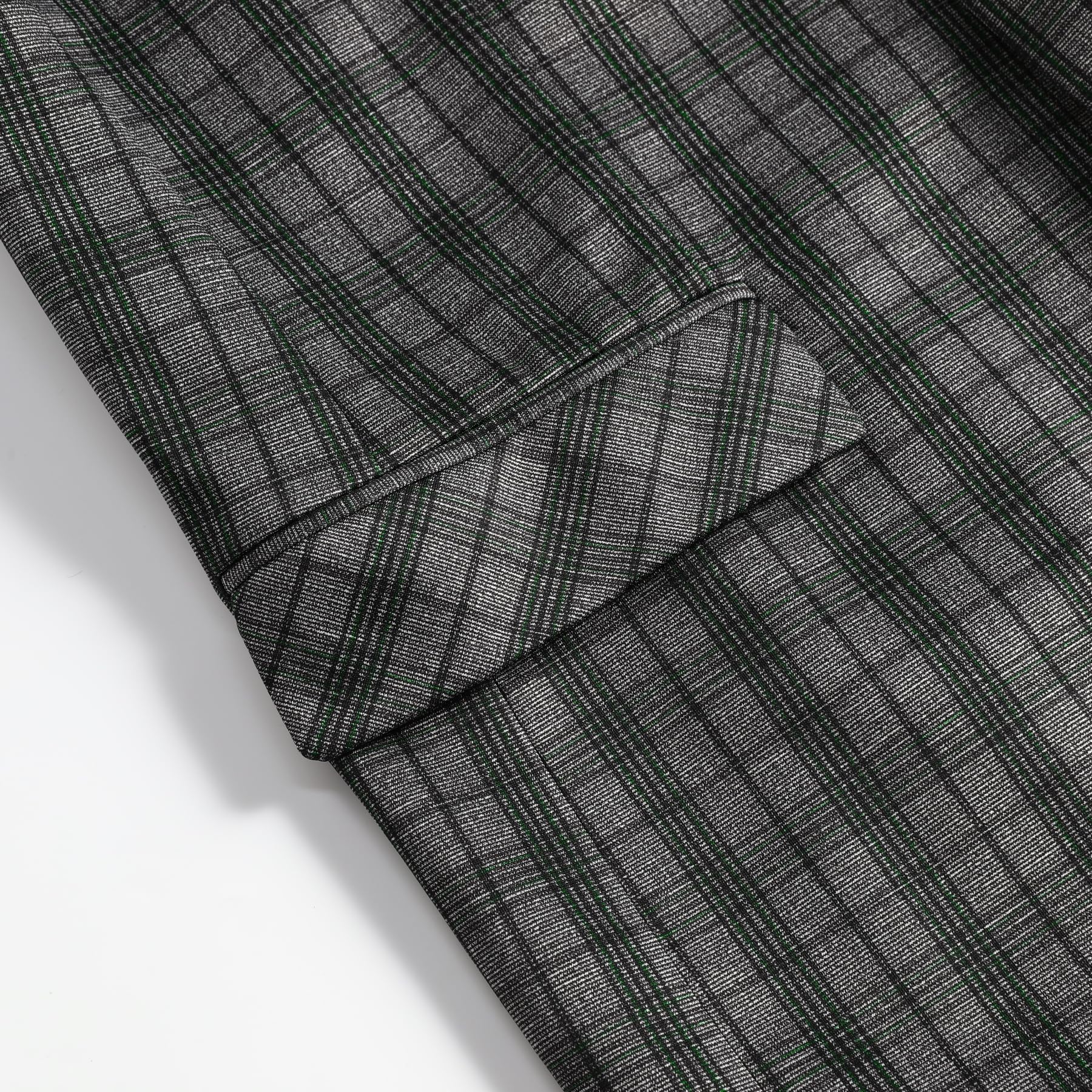 Allthemen Hombre Traje Formal De Dos Piezas para Corte Ajustado Chaqueta Y Pantalón De Traje Estampado De Cuadros