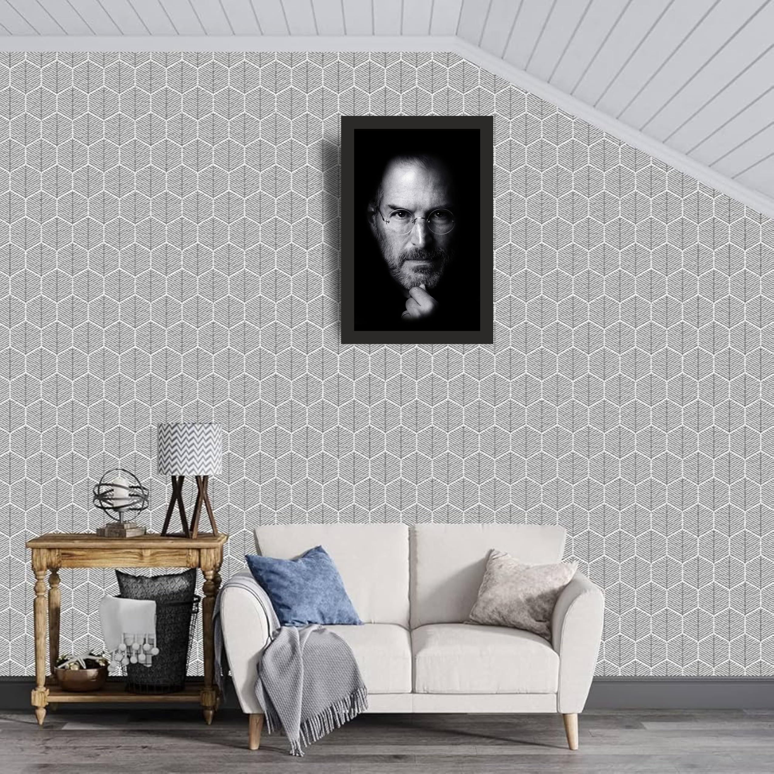 Dark Monochrome Visionary Portrait Wall Art