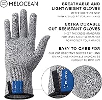 Vista 4 de Juego de cuchillos y guantes para shucking de ostras, kit de cuchillo de ostra y guantes de shucking, herramienta profesional para abridor