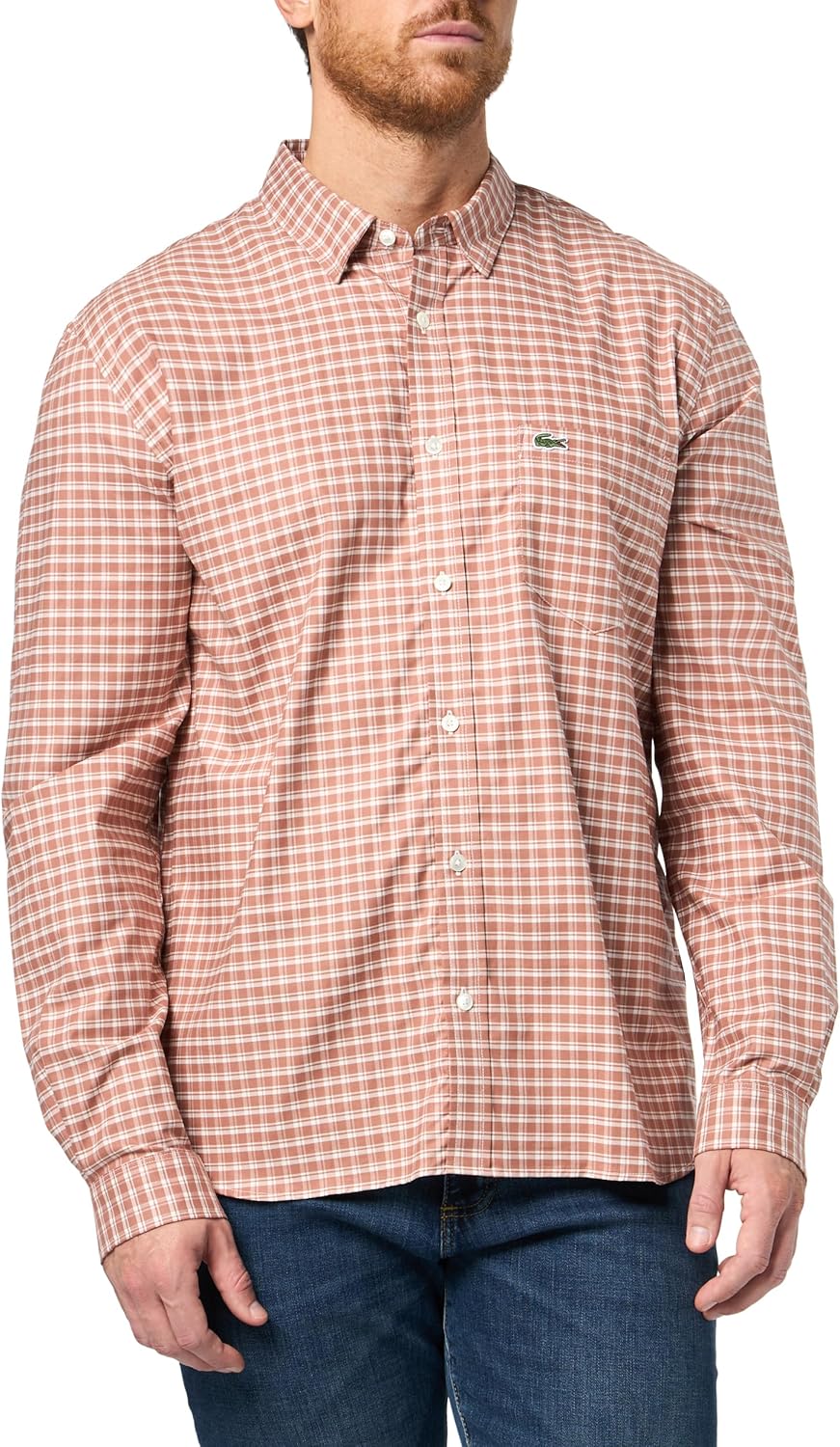 Lacoste Men's Regular Fit Stretch Plaid Shirt - Image 4