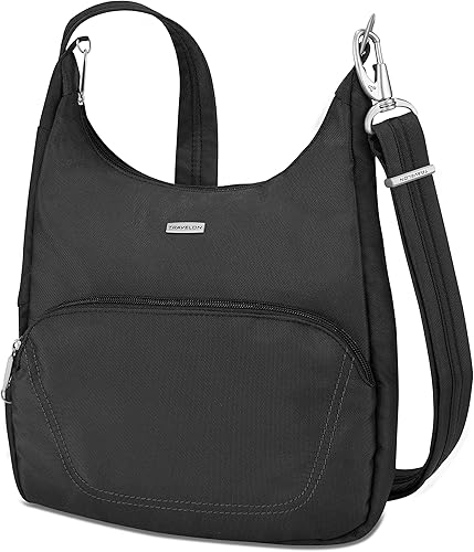 Travelon - Bolsa tipo mensajero antirrobo clásico Negro 42457 500