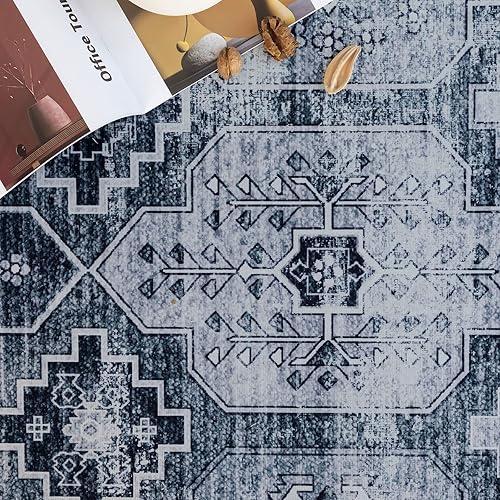 Miniatura 6 de DECOMALL BAOLA - Alfombra larga tradicional para pasillo, cocina, pasarela de entrada, óxido de 2 pies 6 x 9 pies