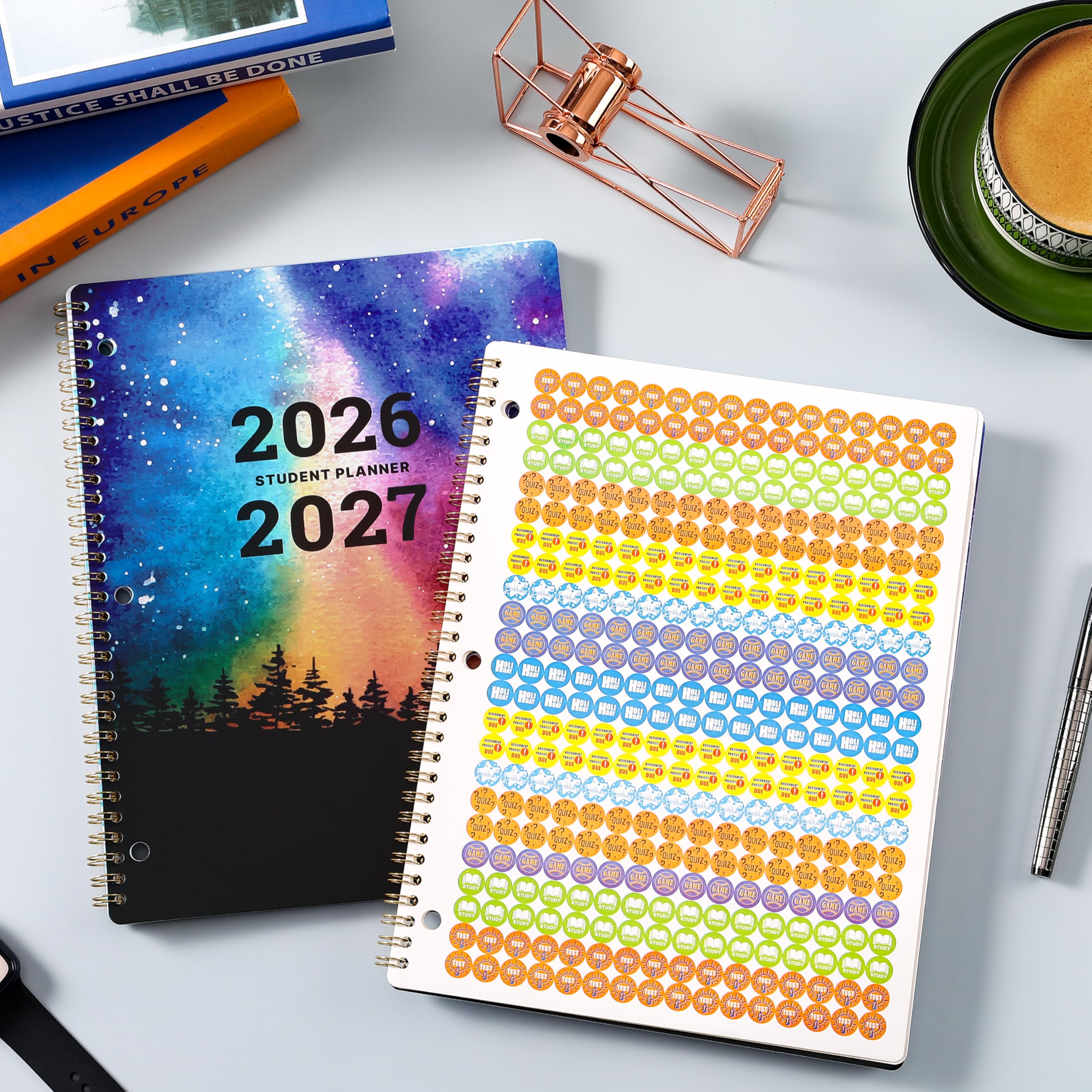 Schülerplaner 2024-2025 - Schulplaner 2024-2025, Aug. 2024 - Jun. 2025, 21,6 x 27,9 cm, Monats- und Wochenplaner für Mittel- oder Oberschule
