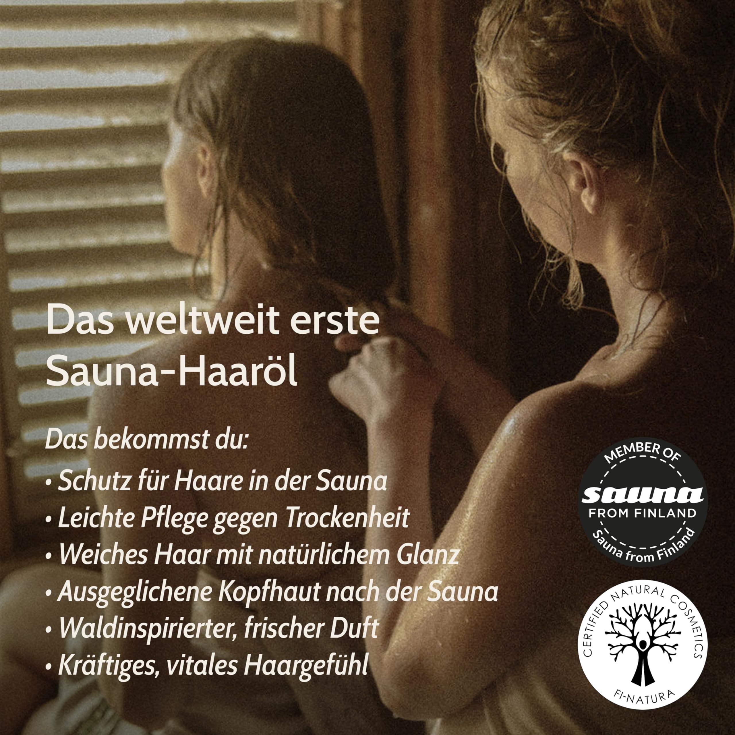 Sauna Set Badesalz Birke & Zitronengras mit Magnesium + Sauna Haaröl – Fußbad, Haarpflege & Wellness – Naturkosmetik, Vegan, Made in Finnland