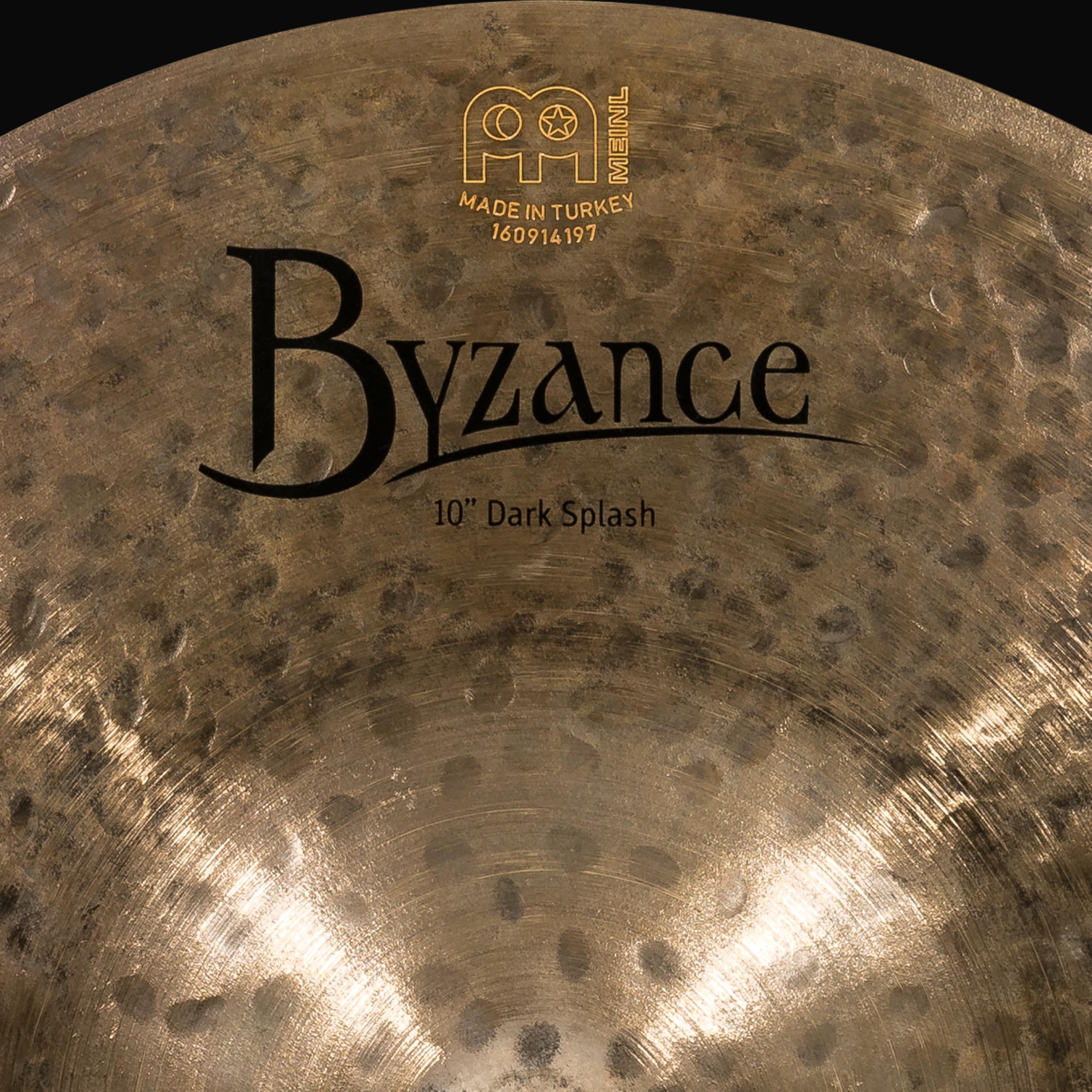 Meinl Cymbals Byzance Dark Splash 10 Zoll (Video) Schlagzeug Becken (25,40cm) B20 Bronze, Dunkles Finish (B10DAS)