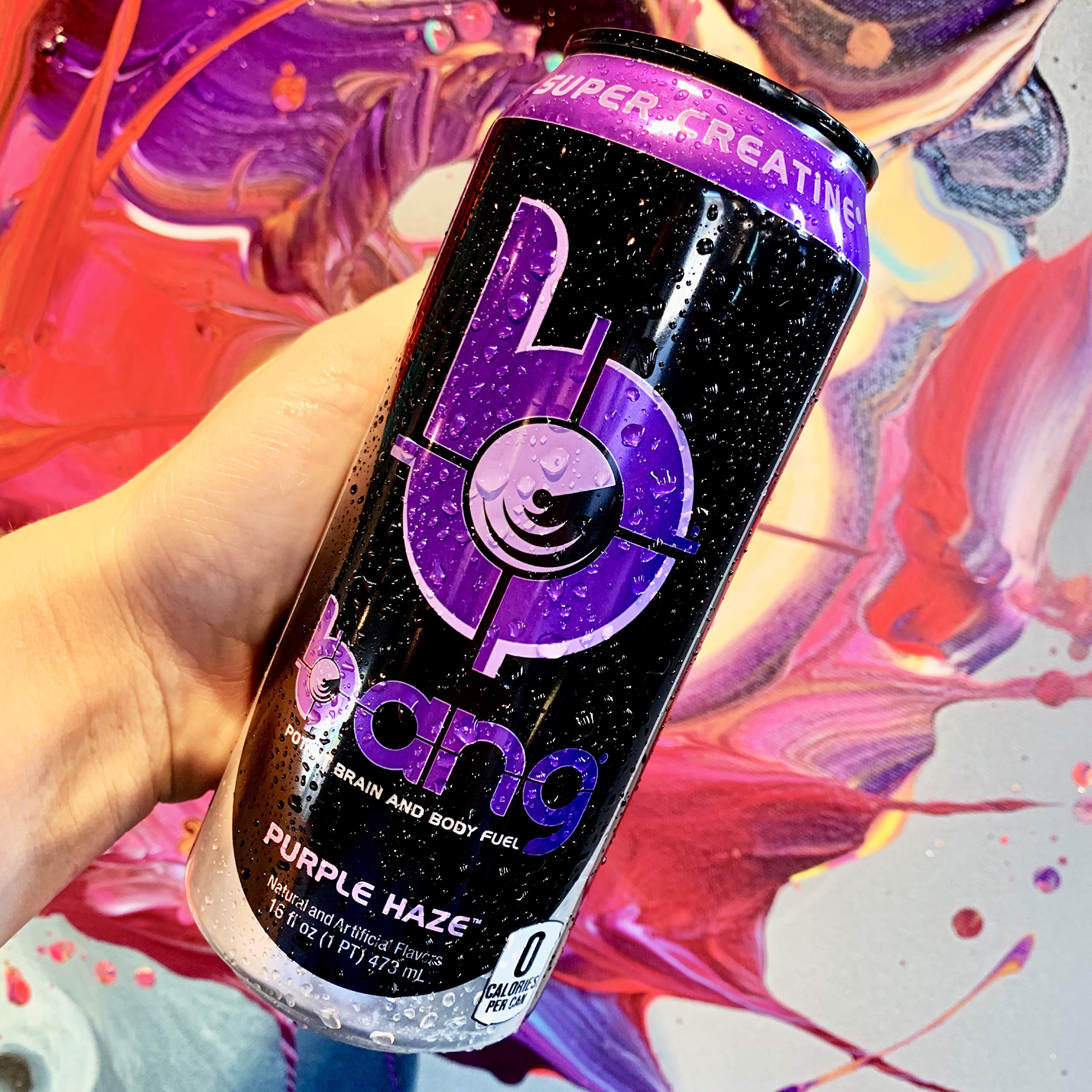 Bang Purple Haze Energy Drink, 0 Calories, Sugar Free with Super