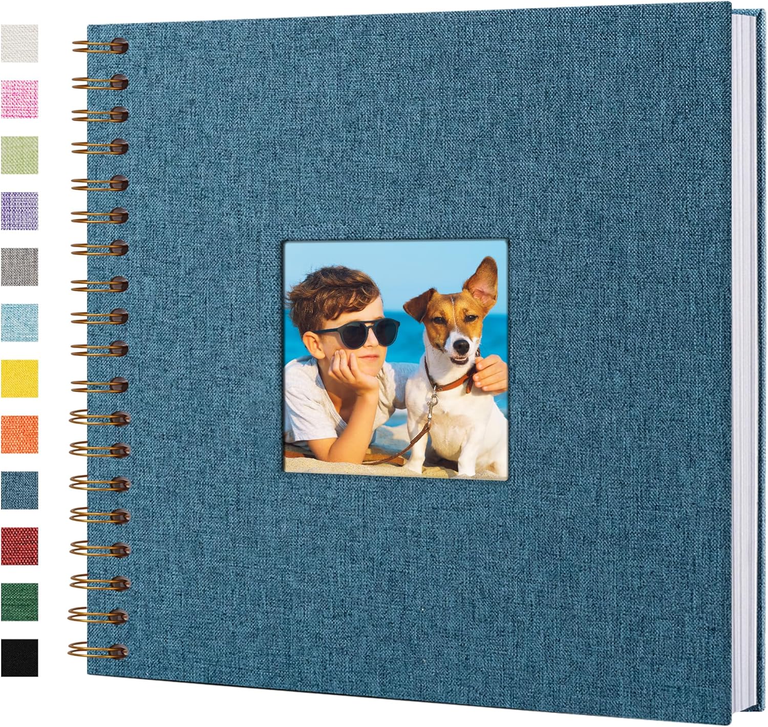 Yopih Grey Scrapbook Photo Book With 100 White Pages 29x21.5 Cm