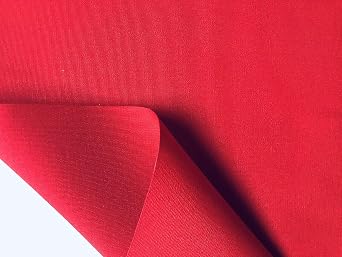 Red Plain DRALON Outdoor Fabric Solid Acrylic Teflon Waterproof Upholstery Material for Cushion Gazebo Beach - 125" Extra Wide Sold by the Yard