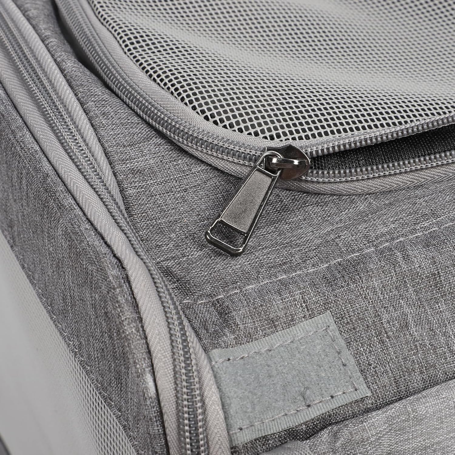 FILFEEL Pet Carrier with Wheels and Telescopic Handle, Shoulder Straps, Great for Cats and Small Dogs - Portable Travel Carrier (Grey)