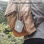 Monster Cube 1 Portable Bluetooth Speaker, IPX7 Waterproof, Bluetooth 6.0, 20H Playtime, Powerful Stereo Sound, Speaker for Home, Outdoors and Travel, Grey