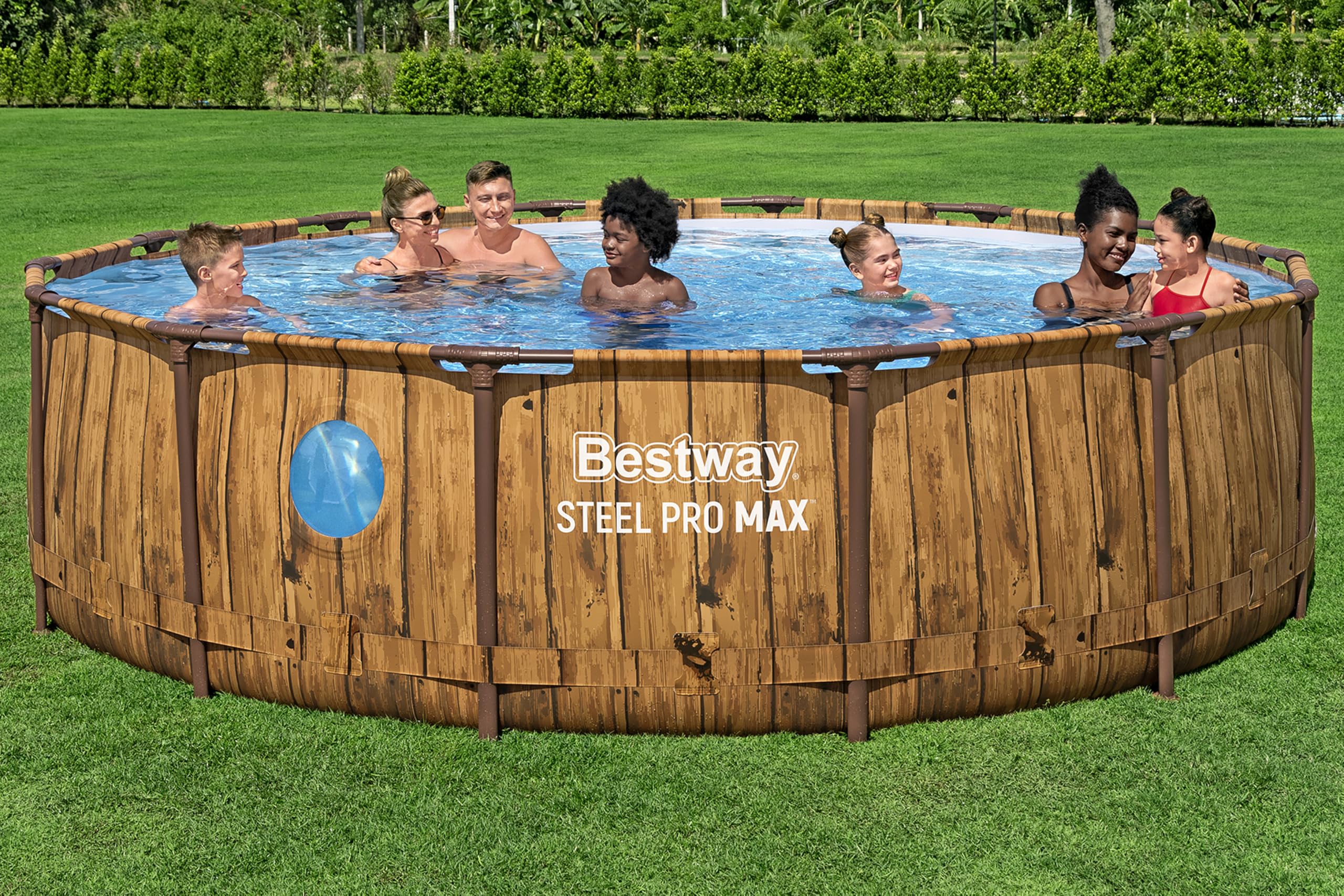 Bestway Juego de Piscina Redonda Splashview de 14' x 42"/4.27 m x 1.07 m