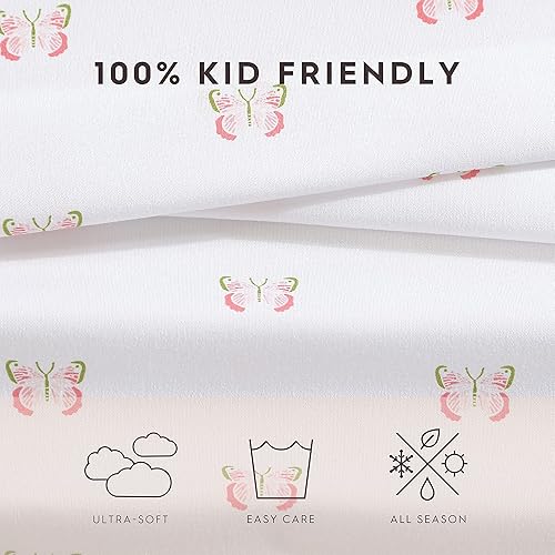 Miniatura 6 de Laura Ashley Kids - Juego de sábanas Queen, juego de ropa de cama para niños suave y resistente a las arrugas, ideal para habitación de niñas, juego