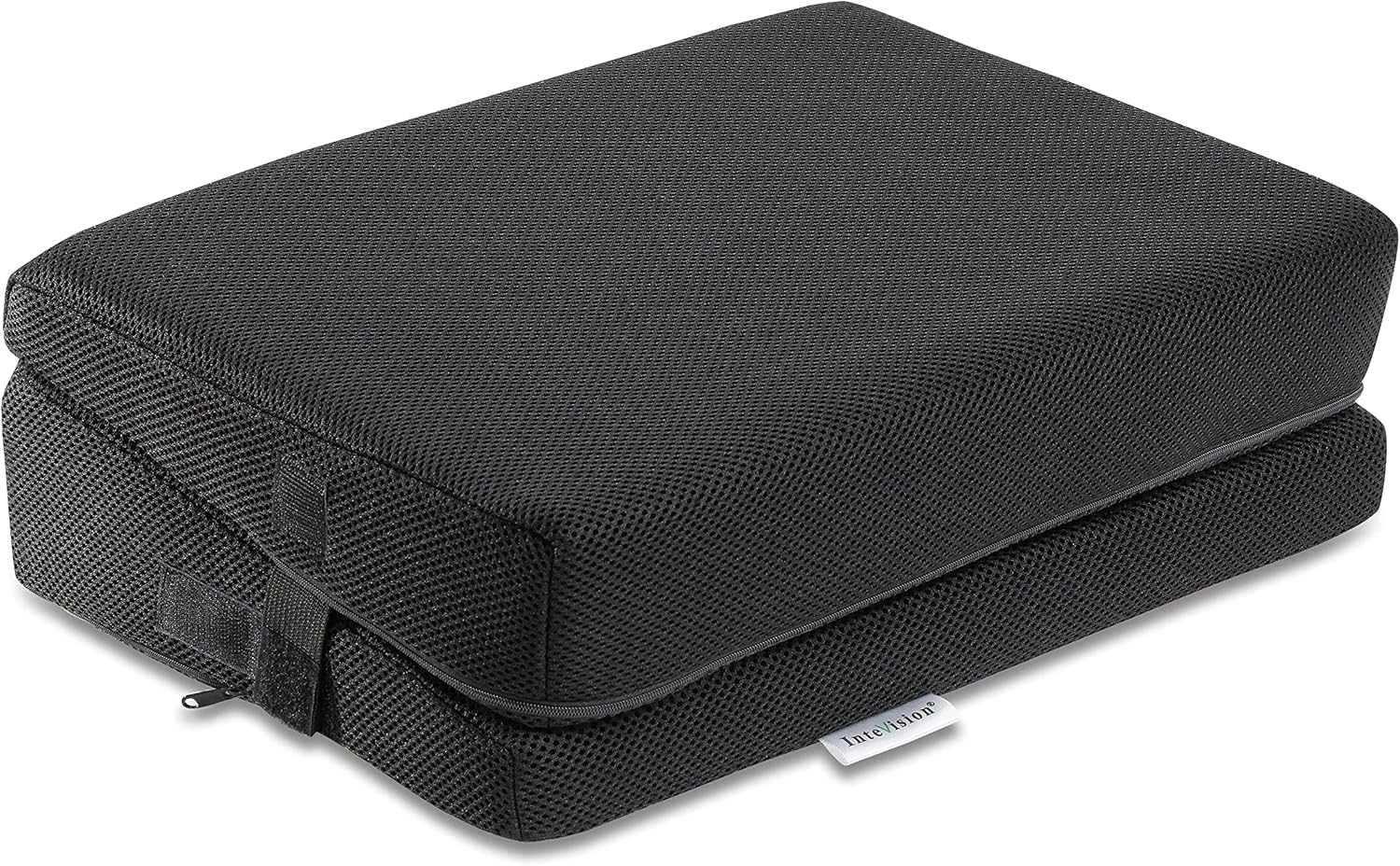 InteVision 4-in-1 Footrest for Added Height - Premium Foam Foot Cushion Works Great for Under Desk or bar - Will not Slide on Any Surface