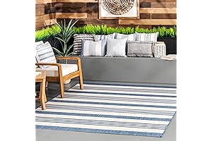 nuLOOM Robin Multi Stripe Indoor/Outdoor Area Rug, 3x5, Blue