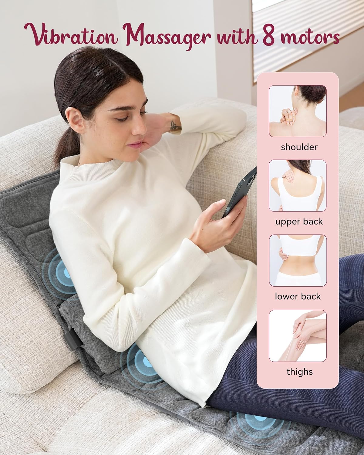 Terazzagge back Massage, Massage Chair Pad, Massage Mat Terazzagge back Massage, Massage Chair Pad, Massage Mat
