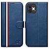OCASE for iPhone 12/12 Pro Case, PU Leather Wallet, Magnetic Flip Folio Cover with RFID Blocking, Card Holders, Shockproof TPU, and Kickstand for 6.1 Inch iPhone 12/12 Pro, Stylish Blue OCASE for iPhone 12/12 Pro Case, PU Leather Wallet, Magnetic Flip Folio Cover with RFID Blocking, Card Holders, Shockproof TPU, and Kickstand for 6.1 Inch iPhone 12/12 Pro, Stylish Blue