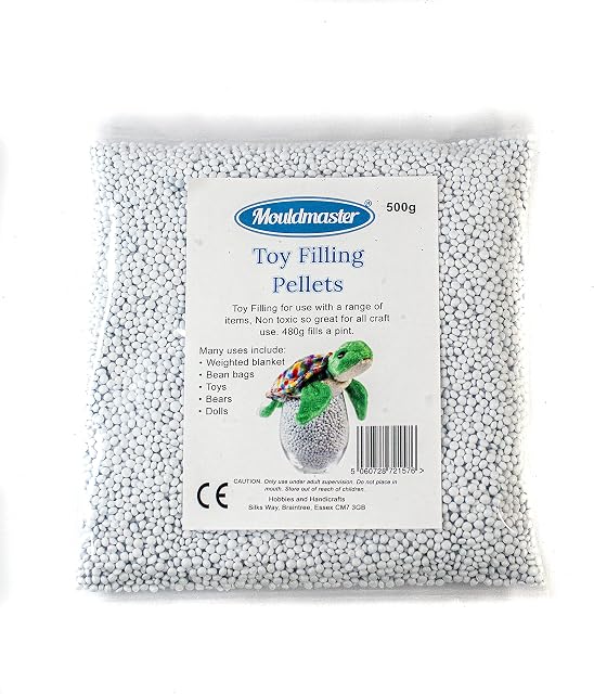 Mouldmaster Toy Filling pellets/Beads 500g, Off White, TF01