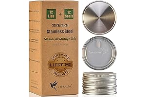 Wide Mouth Airtight Rust Proof Mason Jar Lids