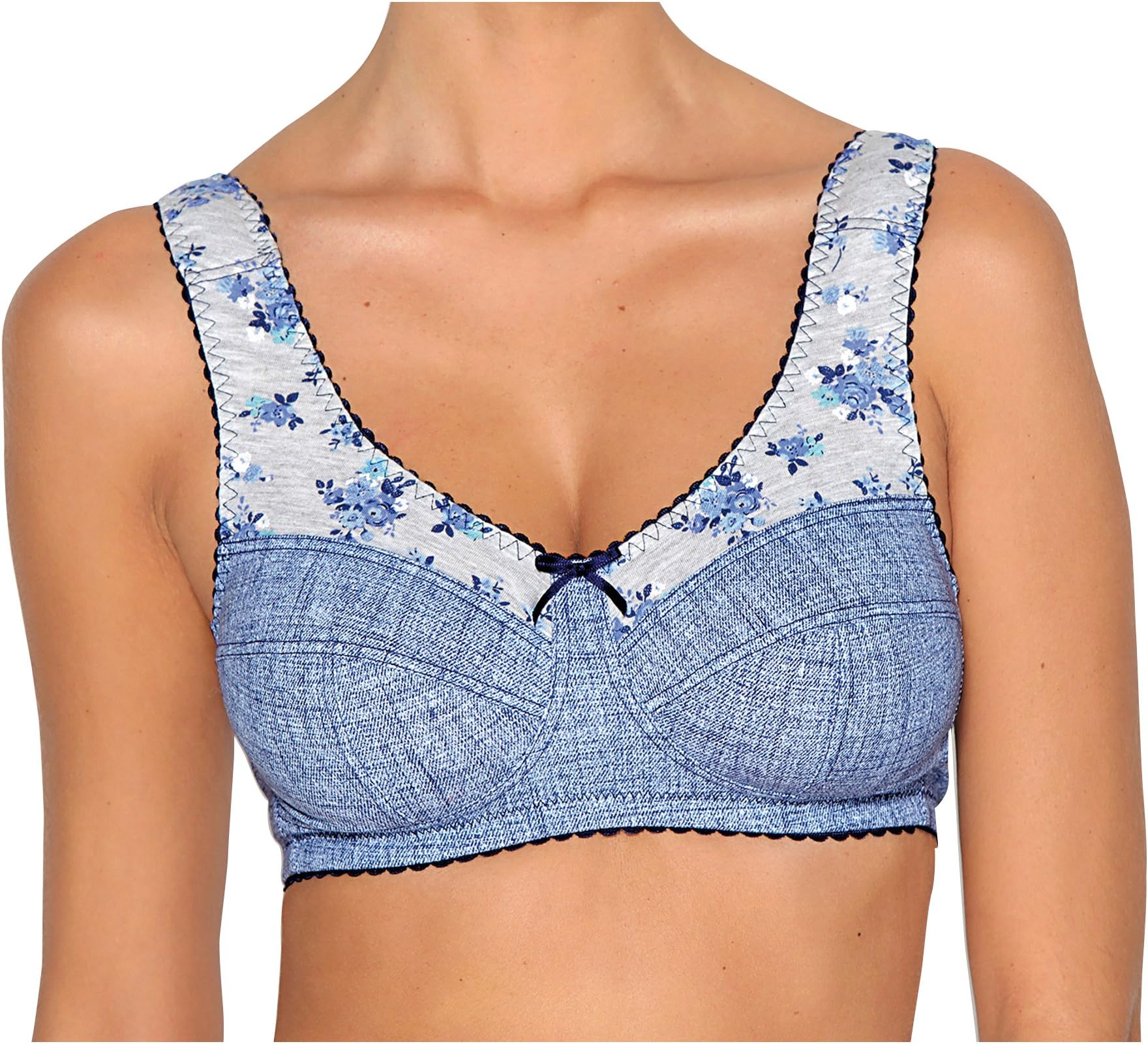 VENCA Women's Bra B Cup for Big Busts and Printed - 165166
