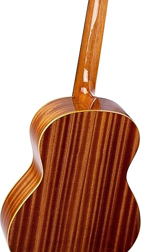 Miniatura 186 de Serie Familiar Guitarra Clásica de Nylon Tamaño 1/4 con Bolsa Tapa de cedro - Natural - Satén