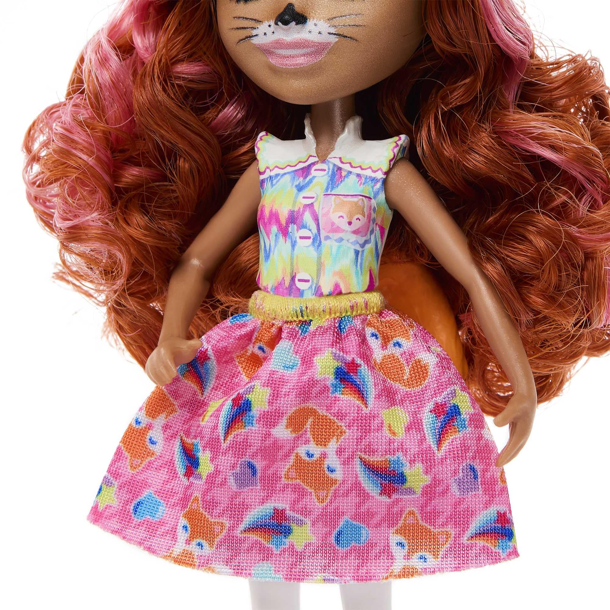 Enchantimals Filigree Fox and Animal Friends Doll with Fox Print, Perk and 2 Other Animal Friends - Image 4