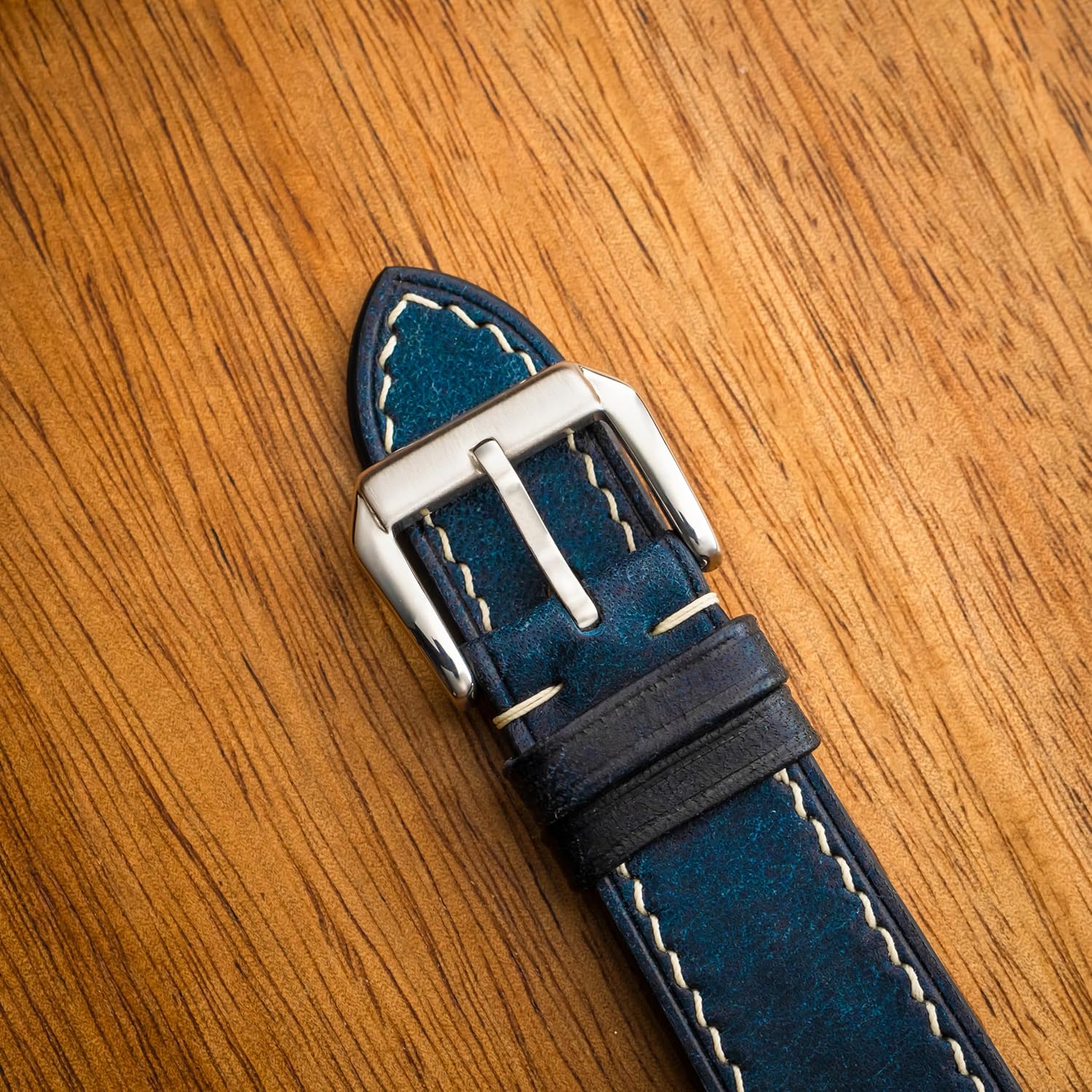 Pueblo Leather Watch Band | Handmade, Quick Release | Premium Full Grain Veg-Tanned Leather | Men & Women | 18mm, 19mm, 20mm, 21mm, 22mm