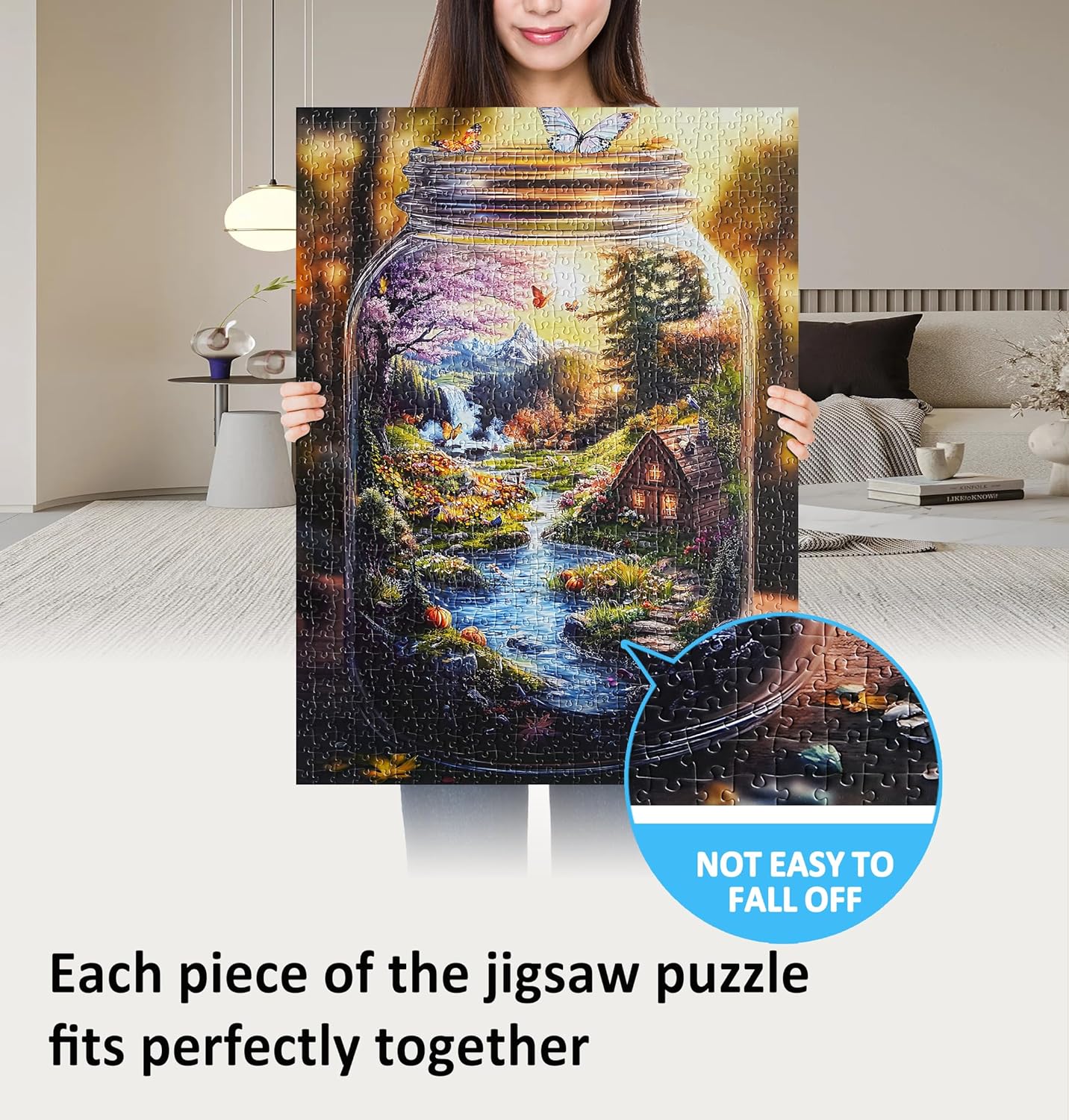 Jigsaw Puzzles for Adults 1000 Pieces Impossible Hard Difficult Challenging Puzzles for Adults 1000pc Puzzles World in Bottle Nature's Dream Jigsaw Puzzle 1000 Pieces 28 x 20 inch