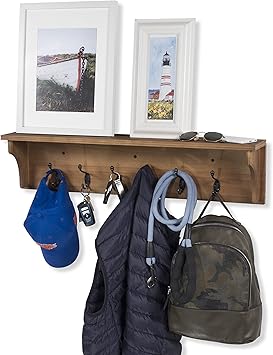 wall mounted backpack rack