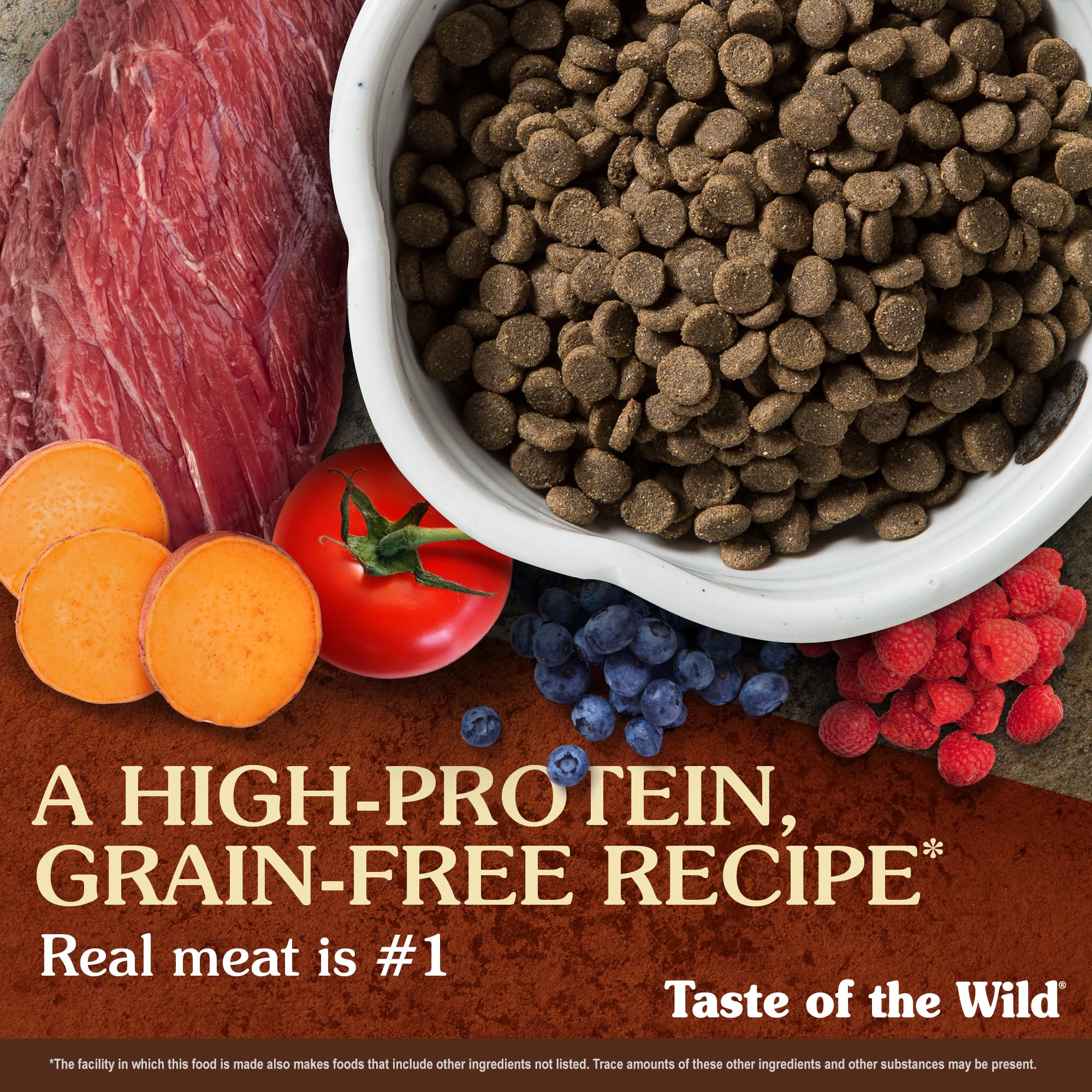 Taste Of The Wild - Alimento seco para perros High Prairie Premium, sin cereales, rico en proteínas