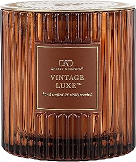 Darsee & David's, Vintage Luxe Ribbed Candle, 10 Ounces