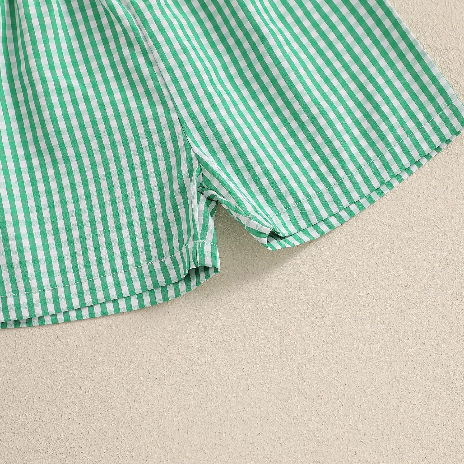 Sasaerucure Baby Boy First Birthday Clothes One Year Old Boy Outfit Short Sleeve Mallard Duck Shirts + Plaid Shorts Set - Image 7