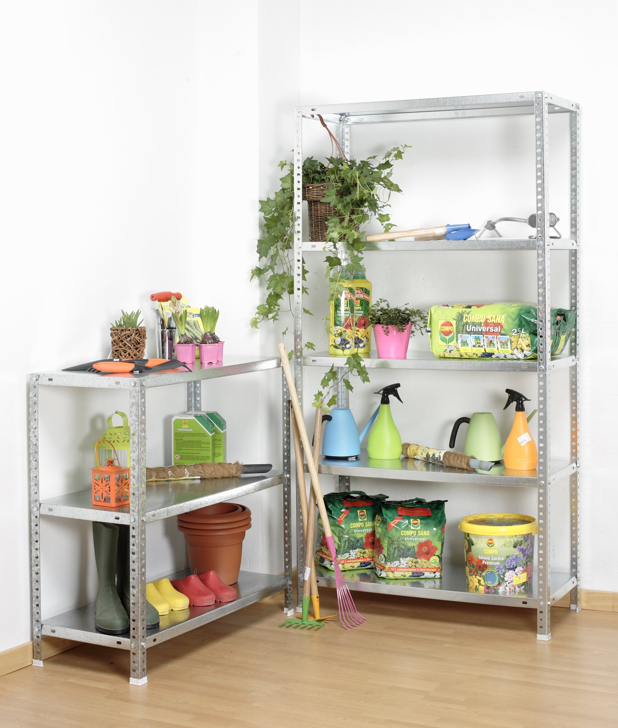 Simon Rack Regał metalowy 2000x1000x500 mm, 5 półek, nośność 100 kg na półkę, regał magazynowy i garażowy, stabilna konstrukcja, łatwy montaż, kolor Ocynkowane – Simon Classic