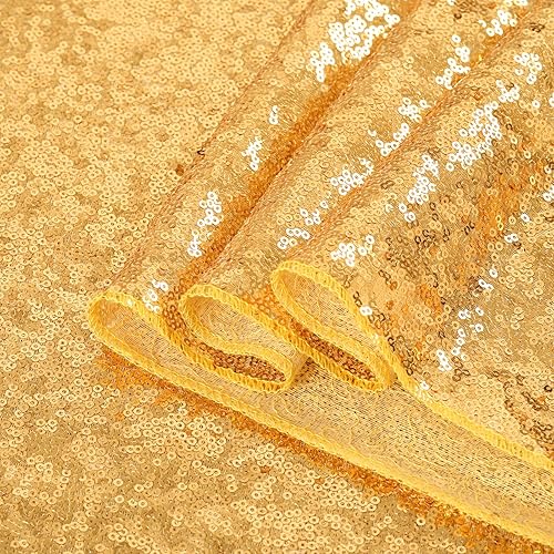 Miniatura 3 de B-COOL Mantel rectangular de lentejuelas doradas de 60x102 pulgadas, mantel de lentejuelas brillantes para fiestas, bodas, banquetes, fiestas de