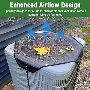 Air Conditioner Covers for Outside units, 36 x 36 Central Air conditioner Covers for Outside, Fits Most Central AC Units, Top Protection Defender DesignMesh36 x 36