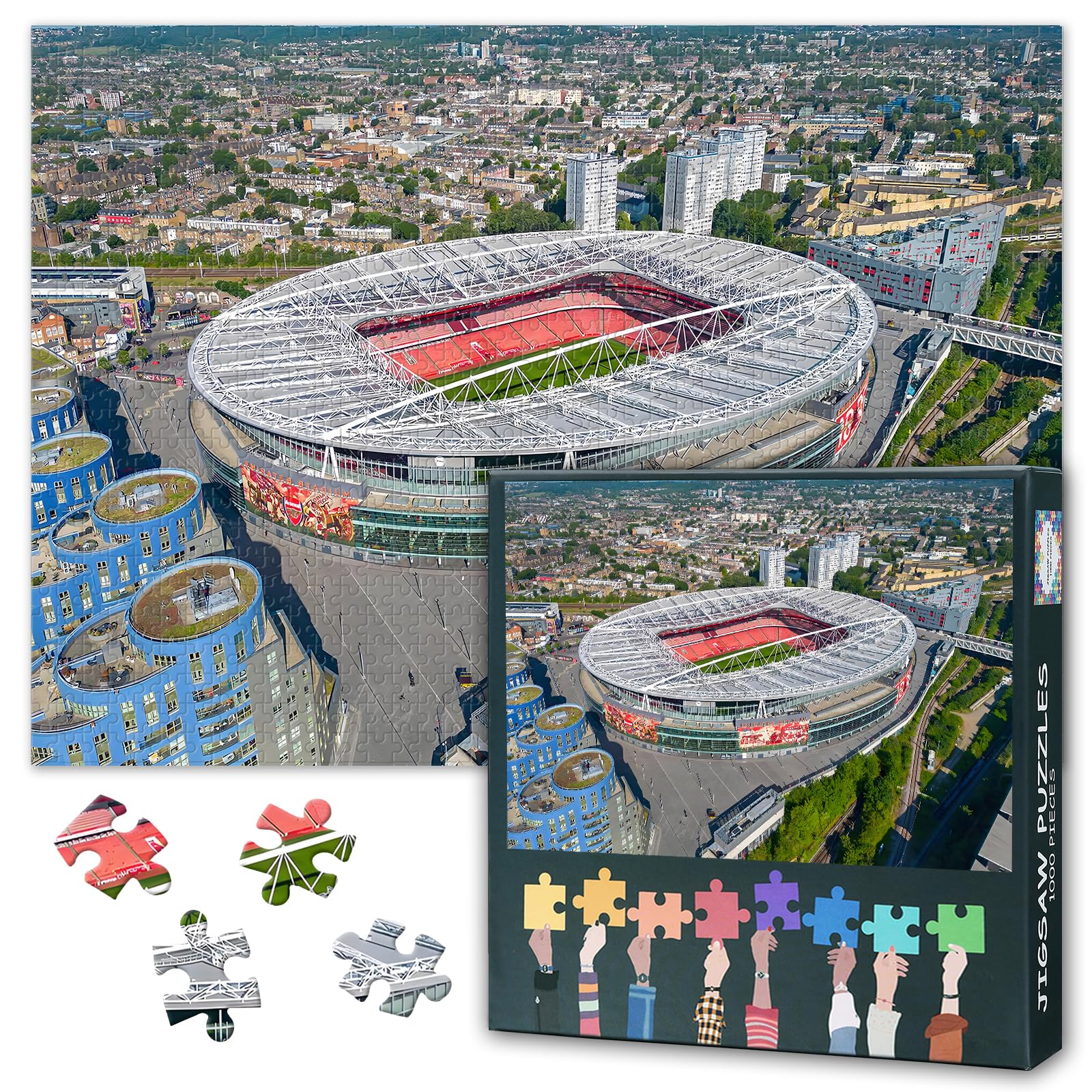 Emirates Stadium Premier Football Art 1000 Piece Puzzle