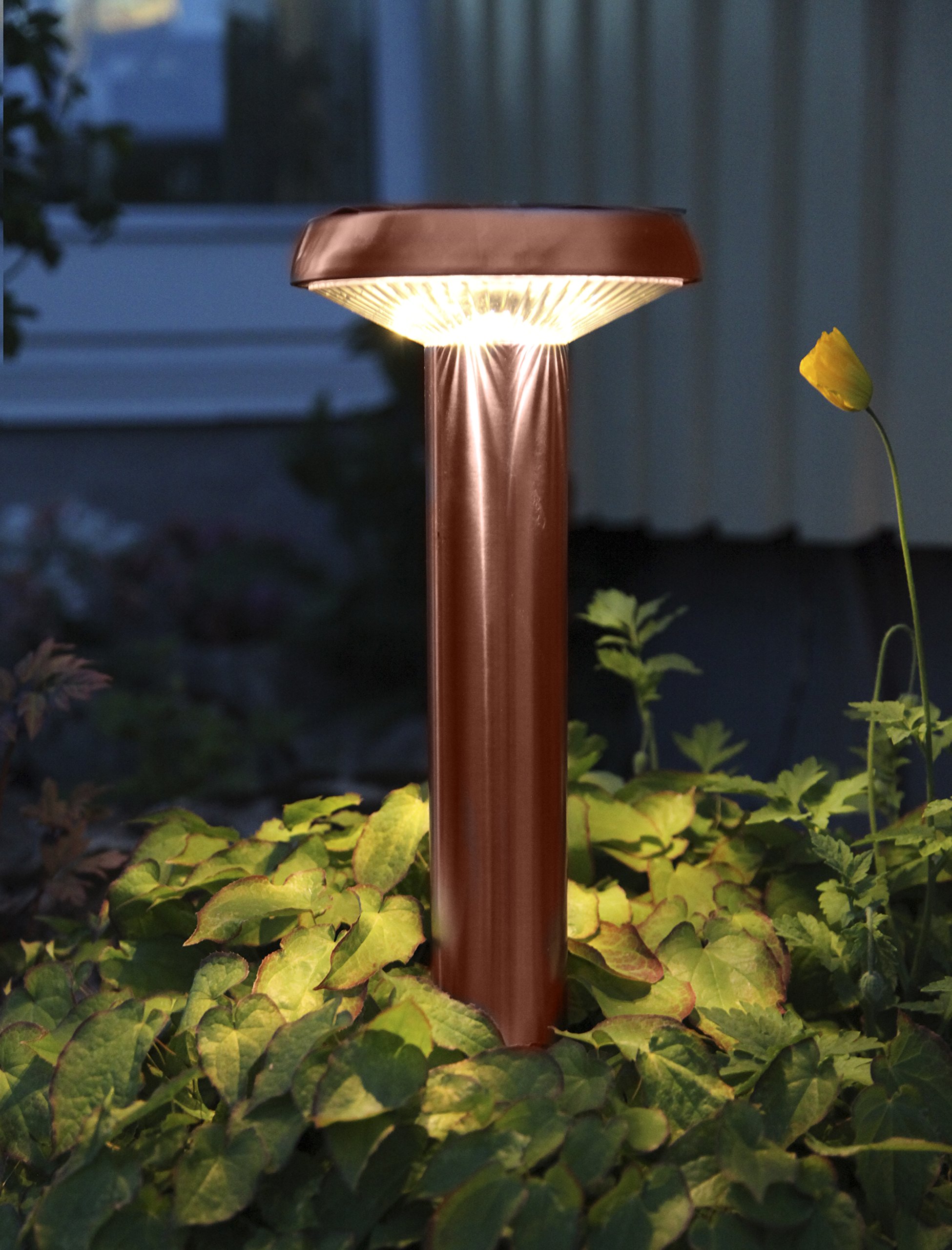 LED Solar Wegbeleuchtung Mit Kugel – Edelstahl, Ca. 45 X 12 Cm, Warmweiß, Inkl. Akku Für Den Garten