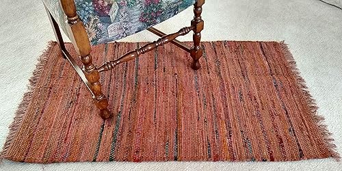 Miniatura 2 de India Overseas Traders Sturbridge Country - Alfombra de trapo en especias, 30 x 50 pulgadas