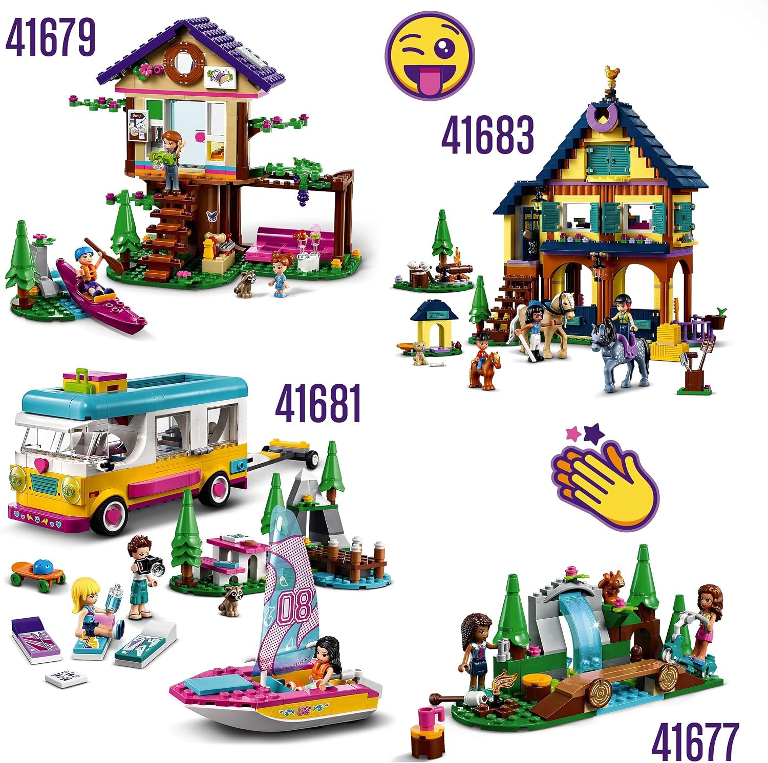 LEGO Friends 41681 Forest Camper and Boat
