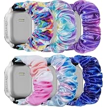 6 Pack Scrunchie Band Compatible with Cosmo JrTrack 5/4/3/2 SE/2/JrTrack & Gizmo Watch Adventrue 3 3 2 1/Gabb Watch 3e 3 2 1/SyncUP Watch Band, 20mm Cute Soft Stretchy Strap for Small Wrist