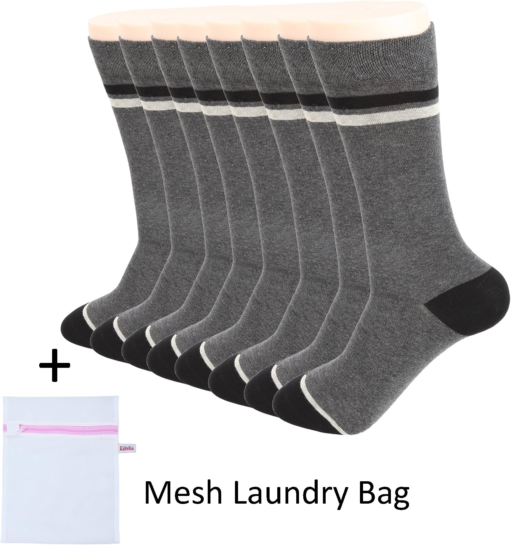 Finnkarelia Men's 6 Pack Crew Socks With Box And Socks Wash Bag